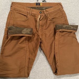 J. Crew Camo Flannel Lined Chino (32/32) 770 Straight Fit